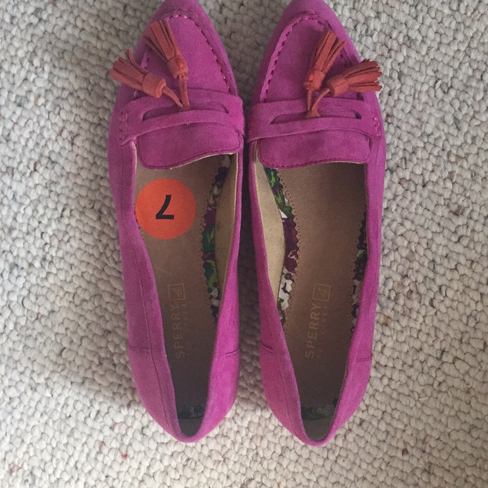Brand New Pink Sperry Flats